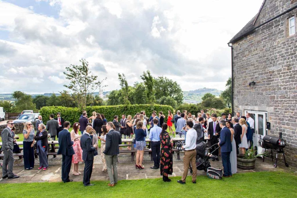 wedding celebrations at hamps hall and barn Peak District 40 guests