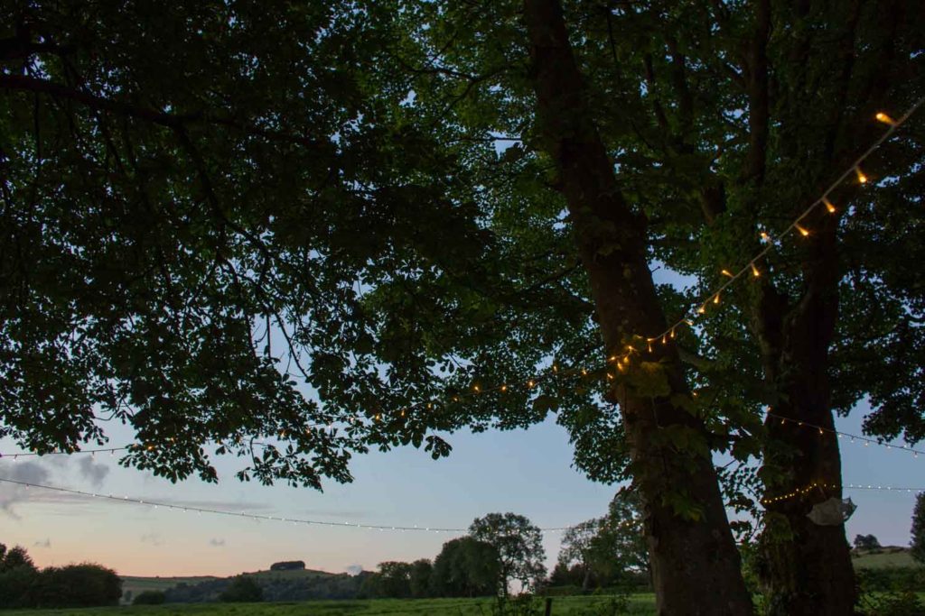 Hamps Hall and Barn at night